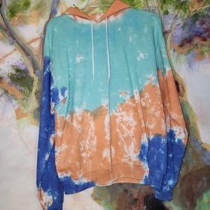 Artist Union Clothing Co. Tie Dye Hooded Sweatshirt